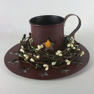 http://www.outerbankscountrystore.com/primitive-tealight-candle-holder-set-burgundy-star-cup-plate-berry-ring/