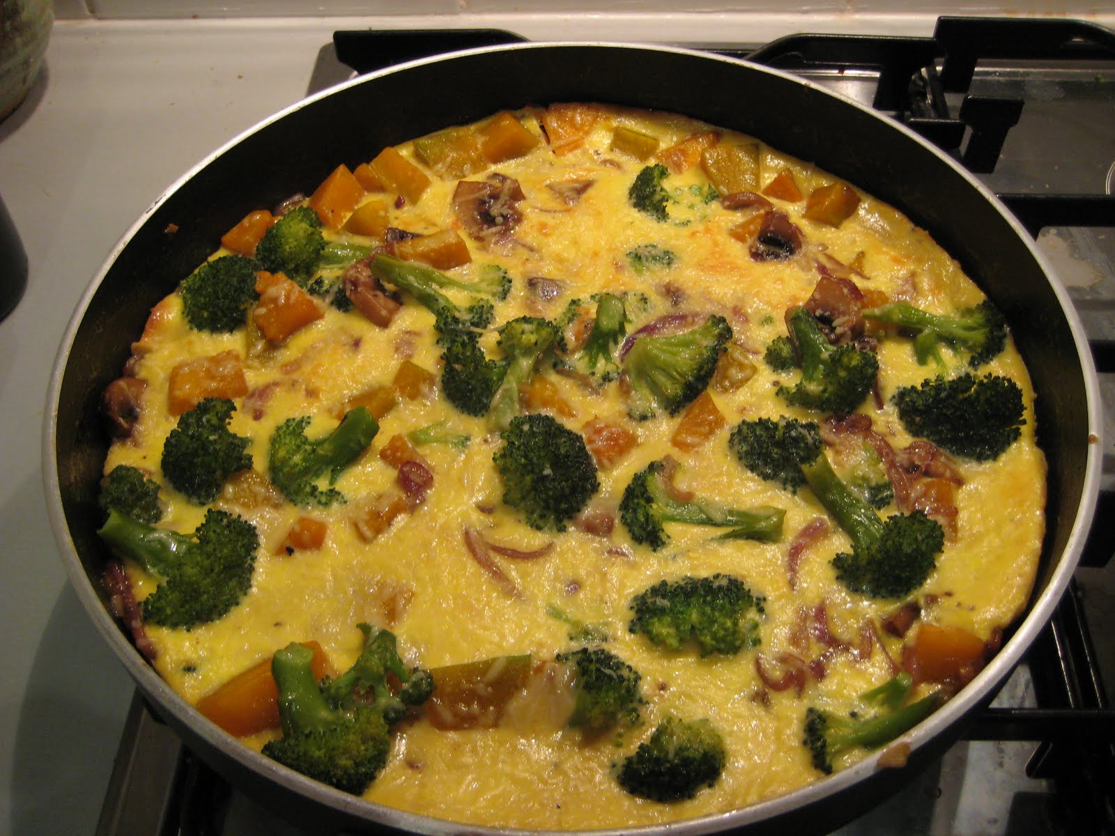 Ellie's Belly An Eaternal Love Story Most Eggsellent Pumpkin, Broccoli and Mushroom Frittata