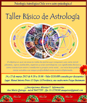 Taller Básico Intensivo de Astrología 14 y 15 de marzo 2015 en Santiago