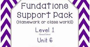 Mrs. Coster's Class: FUNdations support pack Unit 6, Level 1