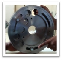 Fixing of control disc on 143T gear Fixing of control disc on 143T gear