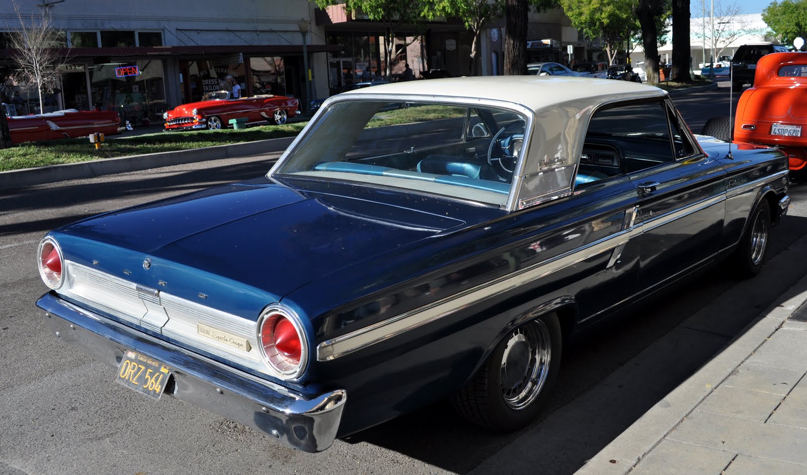 Just A Car Guy 1964 Ford Fairlane 500 Sports Coupe, original owners brought it to the Escondido
