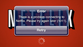 Netflix error screen capture