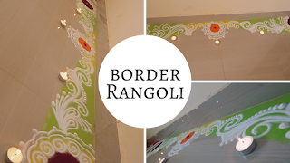 Border rangoli design