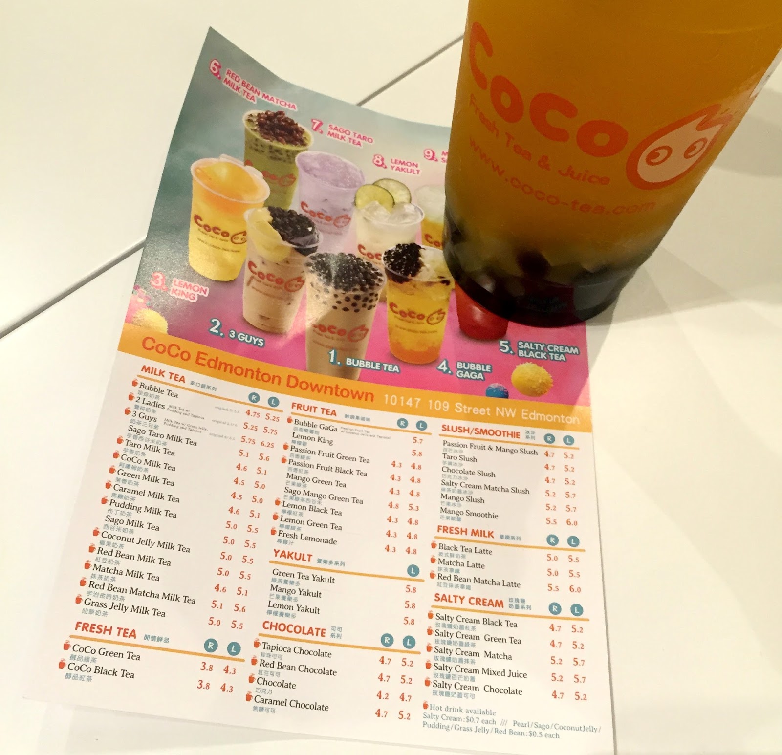 CoCo Fresh Tea & Juice ms. hangry foodie