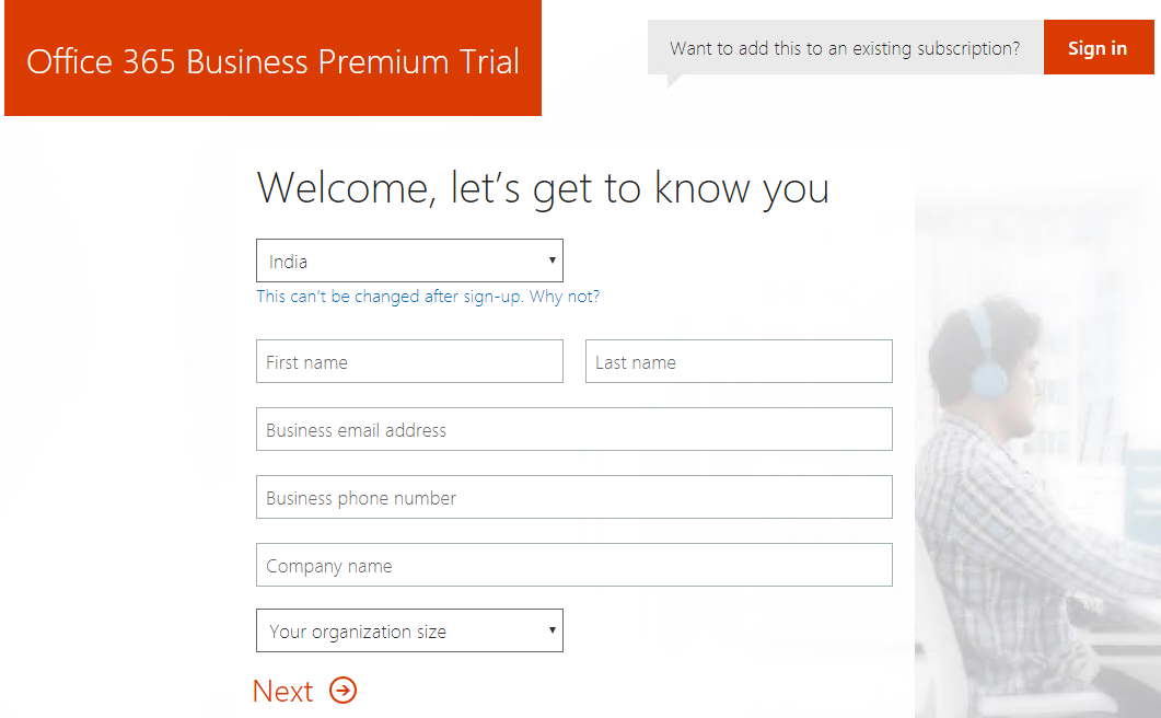 How to get Office 365 free trail