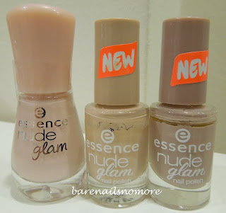 Essence Nude Glam comparisons Iced Latte, Toffee to Go, Cafe Ole