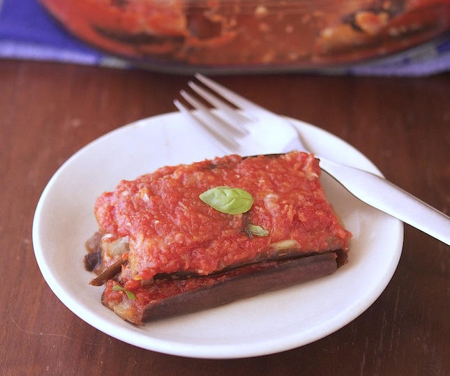 Skinny Eggplant Parmesan