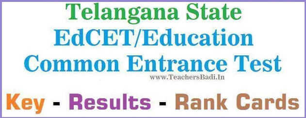 TS EdCET 2018 Results,Rank Cards TS EdCET 2018 Results,Rank Cards
