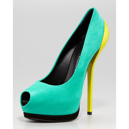 new website for your fashion: Giuseppe Zanotti Colorblock Suede ...