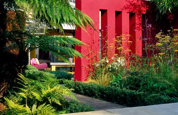 Colores para las paredes del patio o la terraza - Guia de jardin