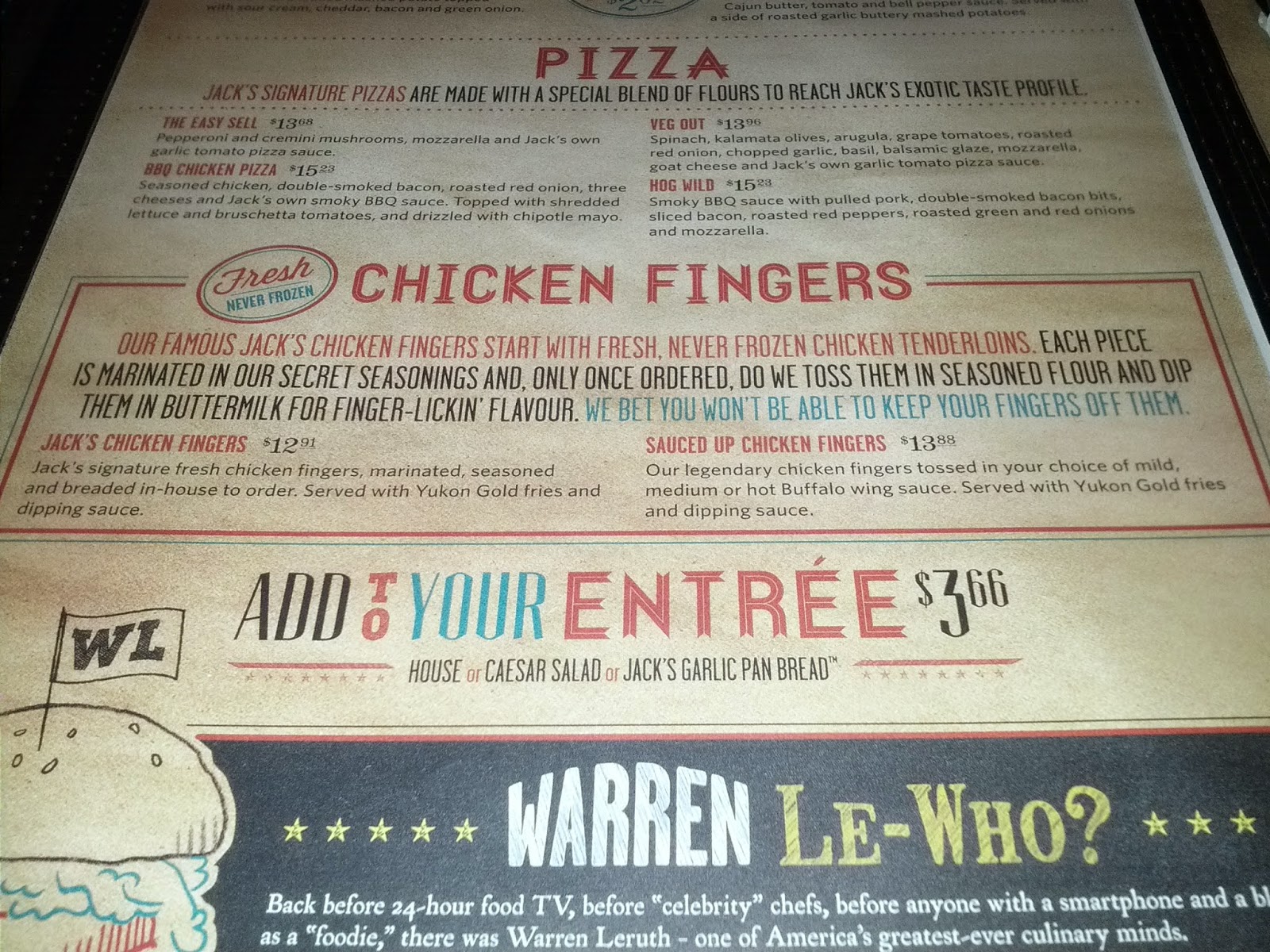 Just Random Little Things... Jack Astor's Sauced Up Chicken Fingers