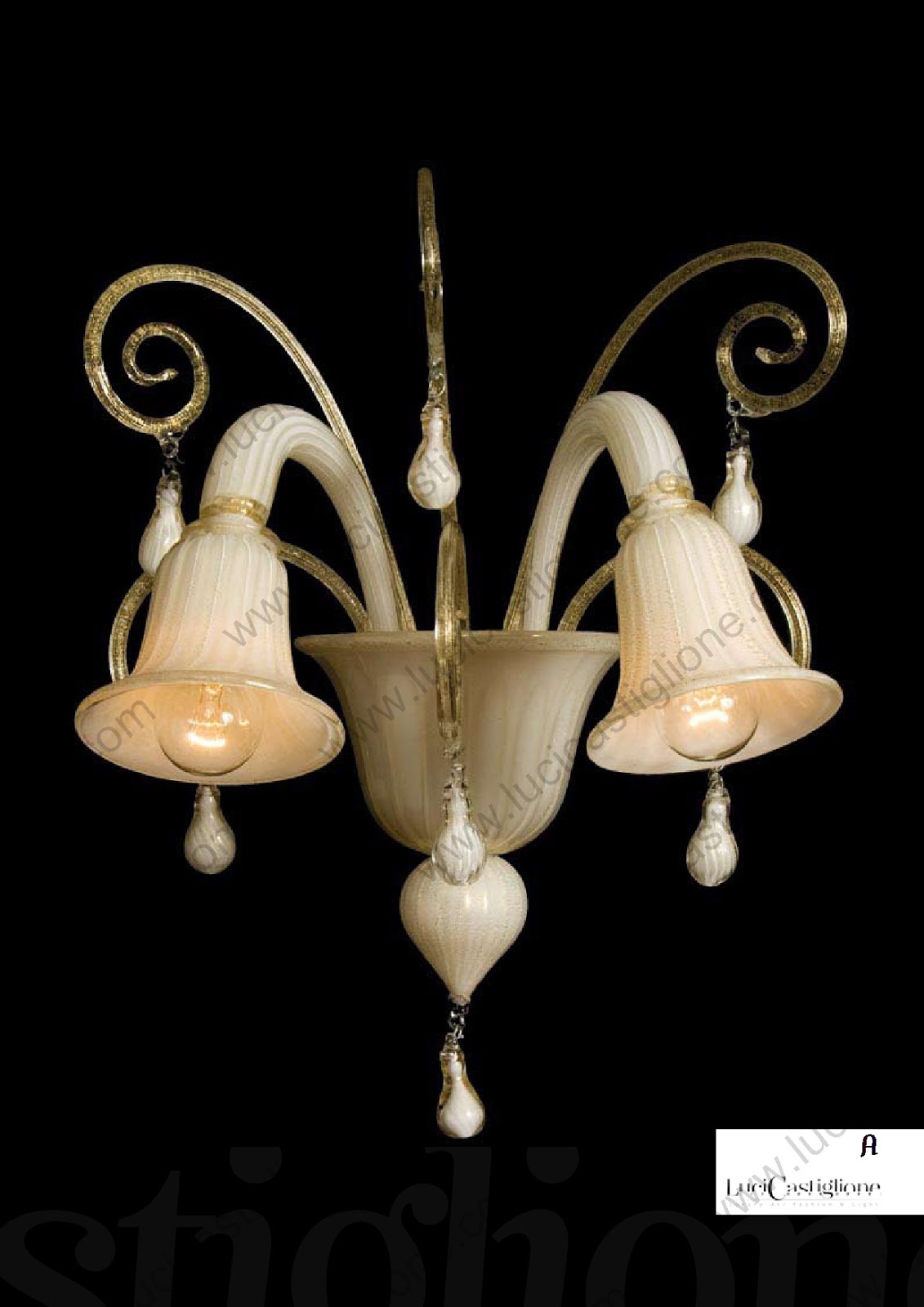 Ricambi per lampadari in vetro di murano Lampadario cucina vetro bianco
