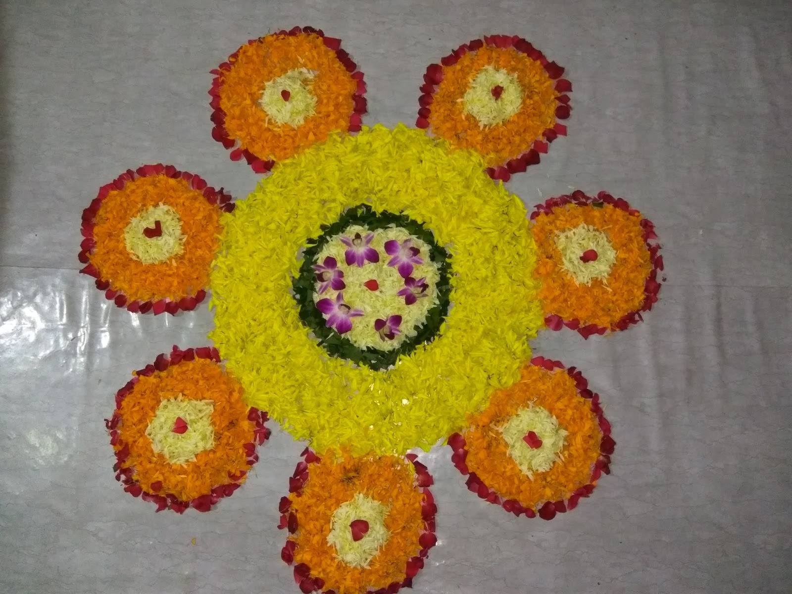 rangoli Flower rangoli