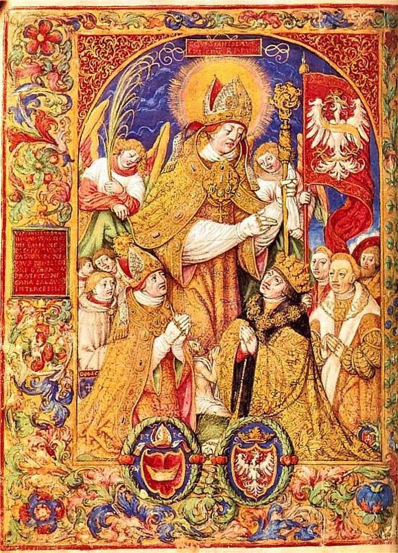 Saint April 11 St. Stanislaus Patron of Poland, Soldiers in battle and Martyr
