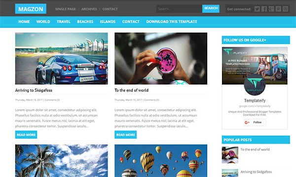 Magzon Blogger Template Magzon Blogger Template