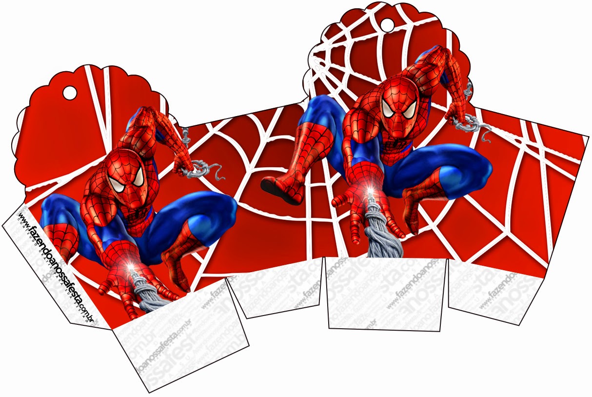 Spiderman: Cajas para Imprimir Gratis.