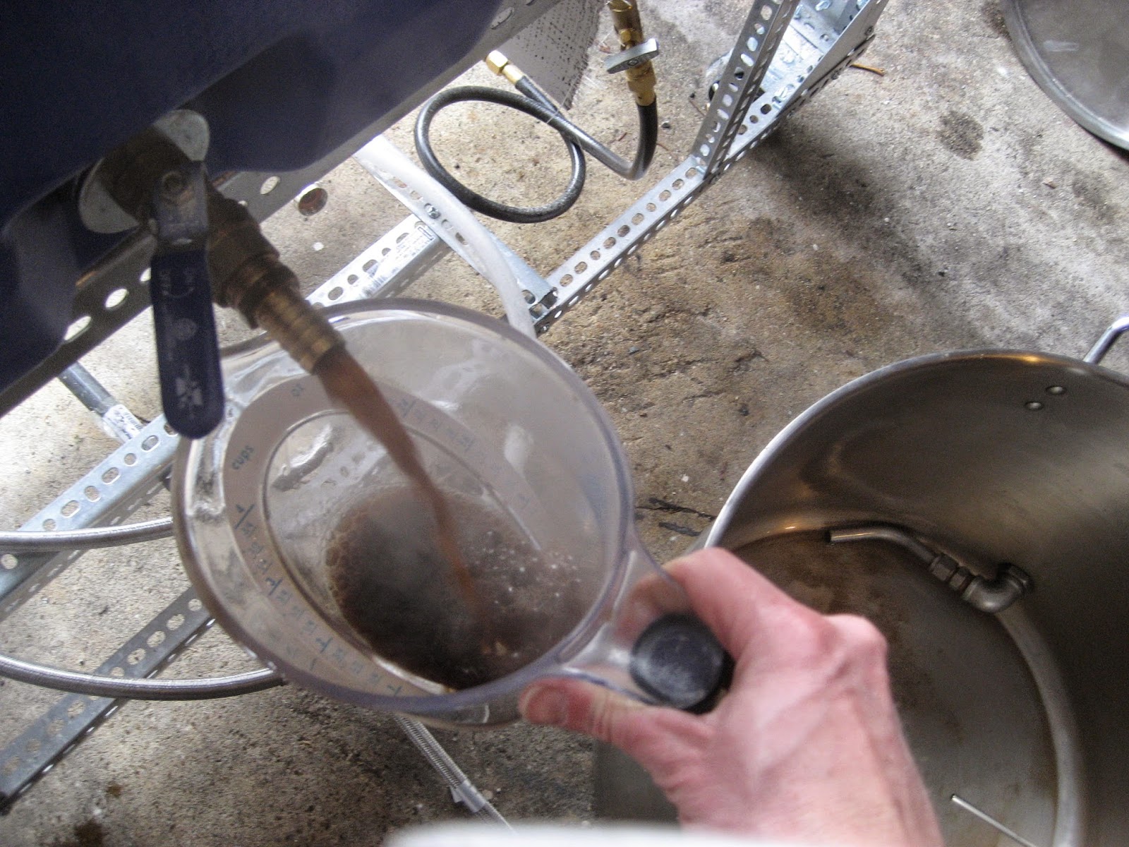 Andrew's Homebrew Log Bourbon Barrel Oatmeal Brown Ale