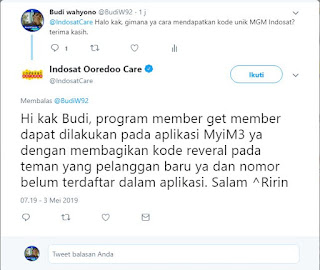 Cara Mendapatkan Kode Unik MGM Indosat