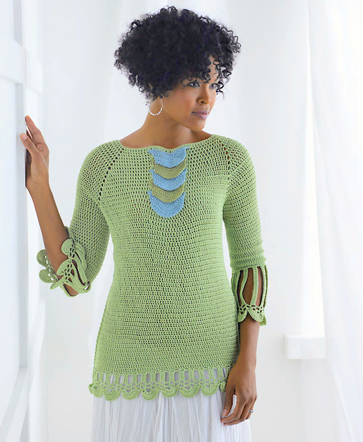 Crochet sweater top pattern