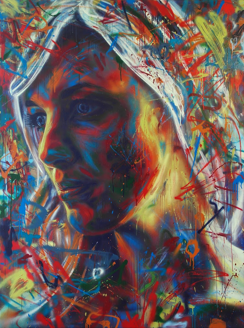 Simply Creative Spray Paint Portraits by David Walker