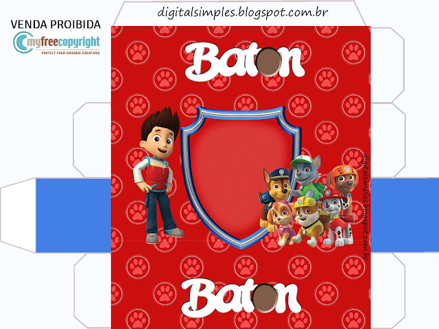 Fiesta de Paw Patrol: Cajas para Imprimir Gratis. Cajas de Fiesta de Paw Patrol para imprimir gratis.