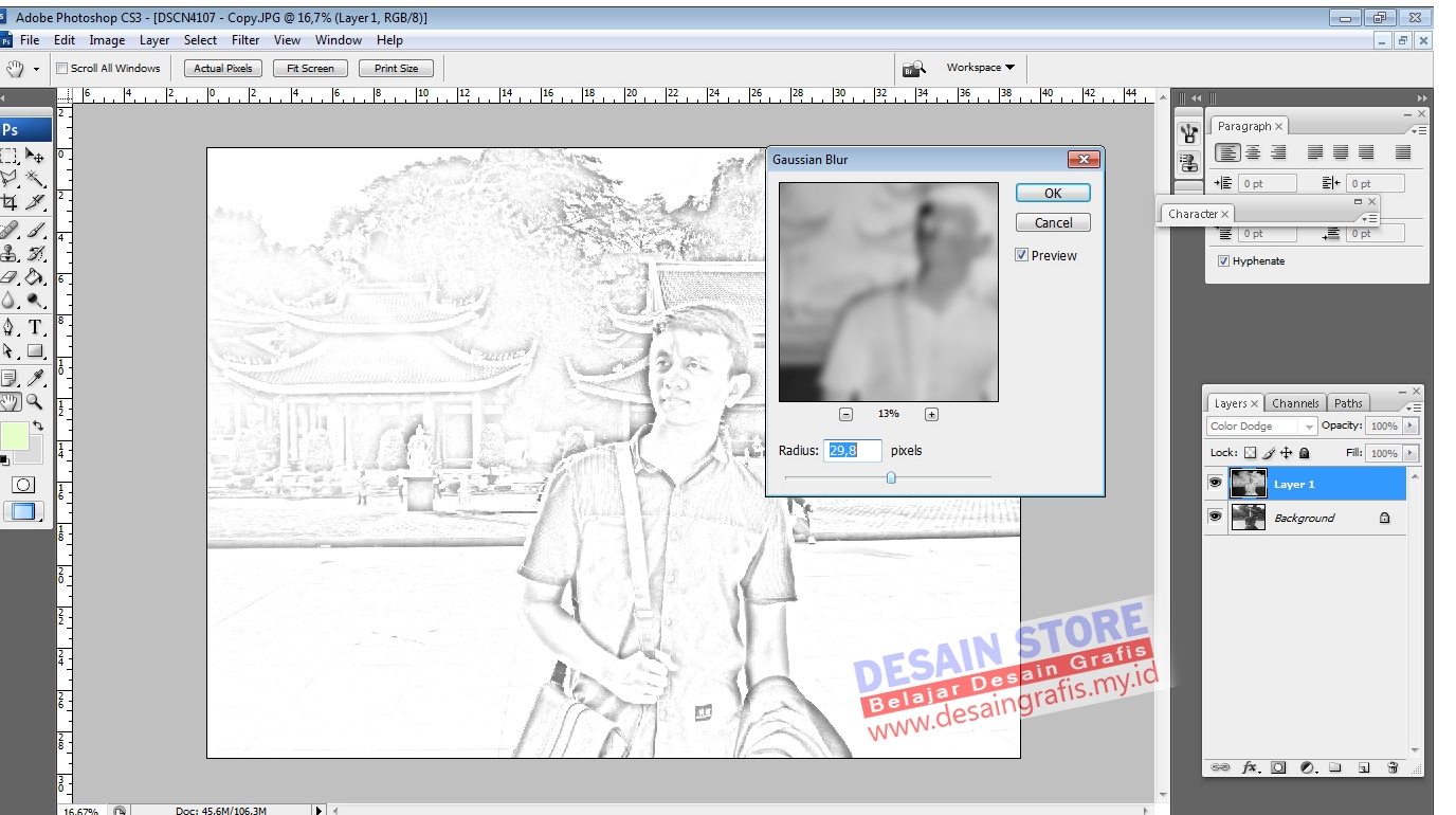 Tutorial Edit Foto Melalui Photoshop | tutorial photoshop cara cepat edit foto jadi foto sketsa Tutorial Edit Foto Melalui Photoshop | tutorial photoshop cara cepat edit foto jadi foto sketsa