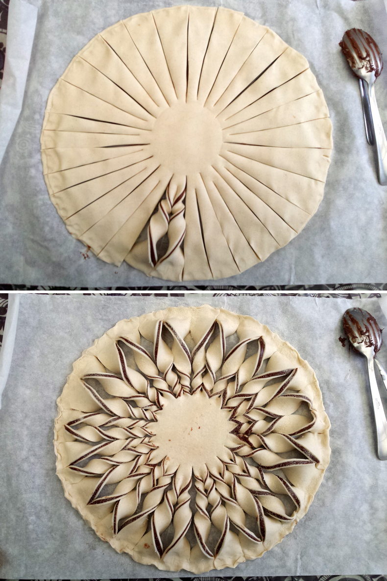 Nutella Sun Pastry Easy Nutella pastry