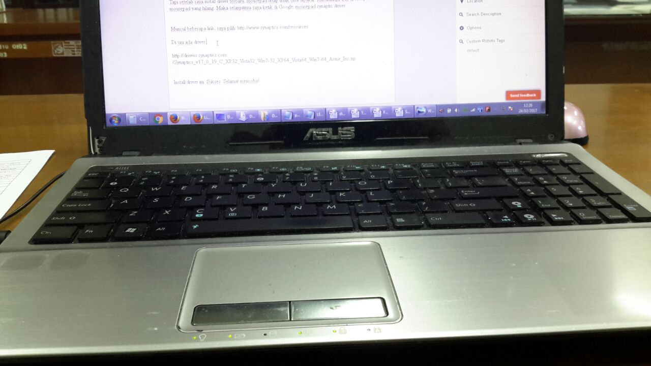 Memperbaiki MousePad Laptop Tidak Fungsi atau Bisa Gerak tapi Tidak
