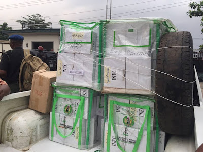 Photos Of INEC Sensitive Materials Being Moved In Rivers Ahead Of Rerun Election... NECC1