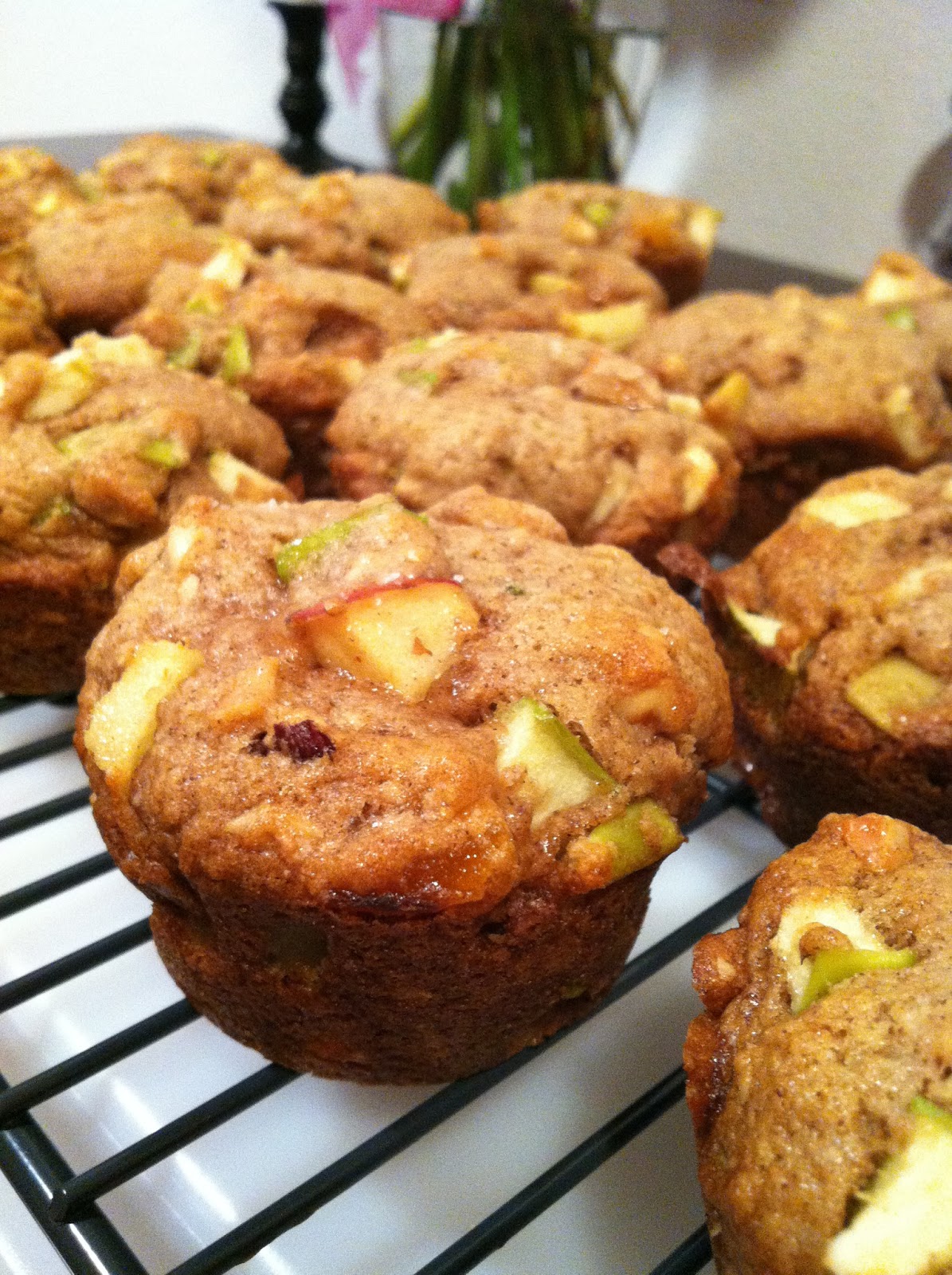 simple flavors are key. Fresh Apple Muffins with a Twist