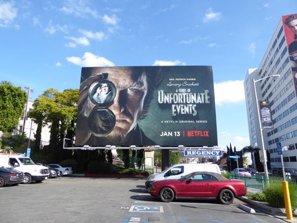 Lemony Snicket's A Series of Unfortunate Events billboard Sunset Strip Lemony Snicket Unfortunate Events billboard