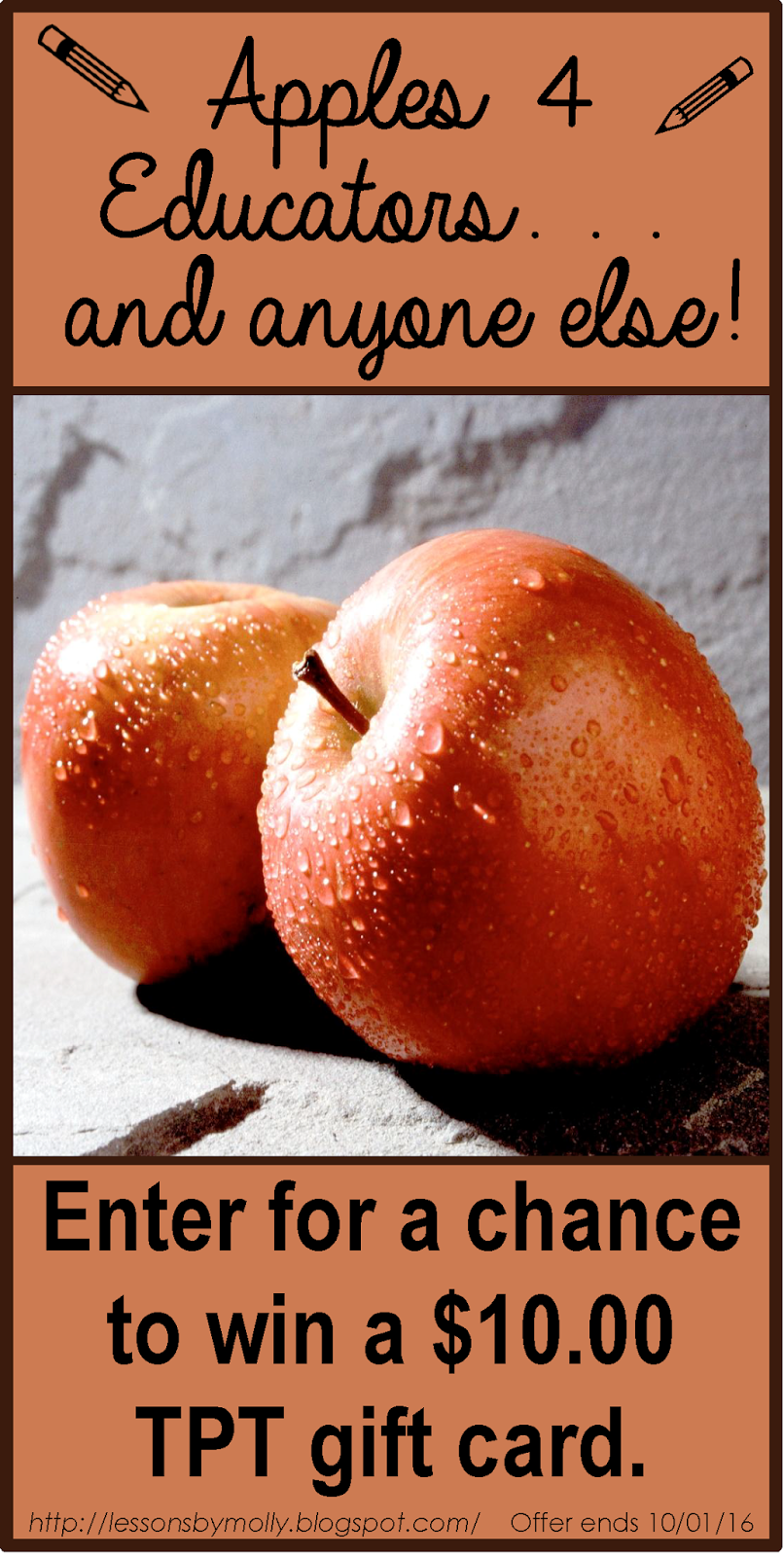 Lessons by Molly "Apples 4 Educators . . . and anyone else!"