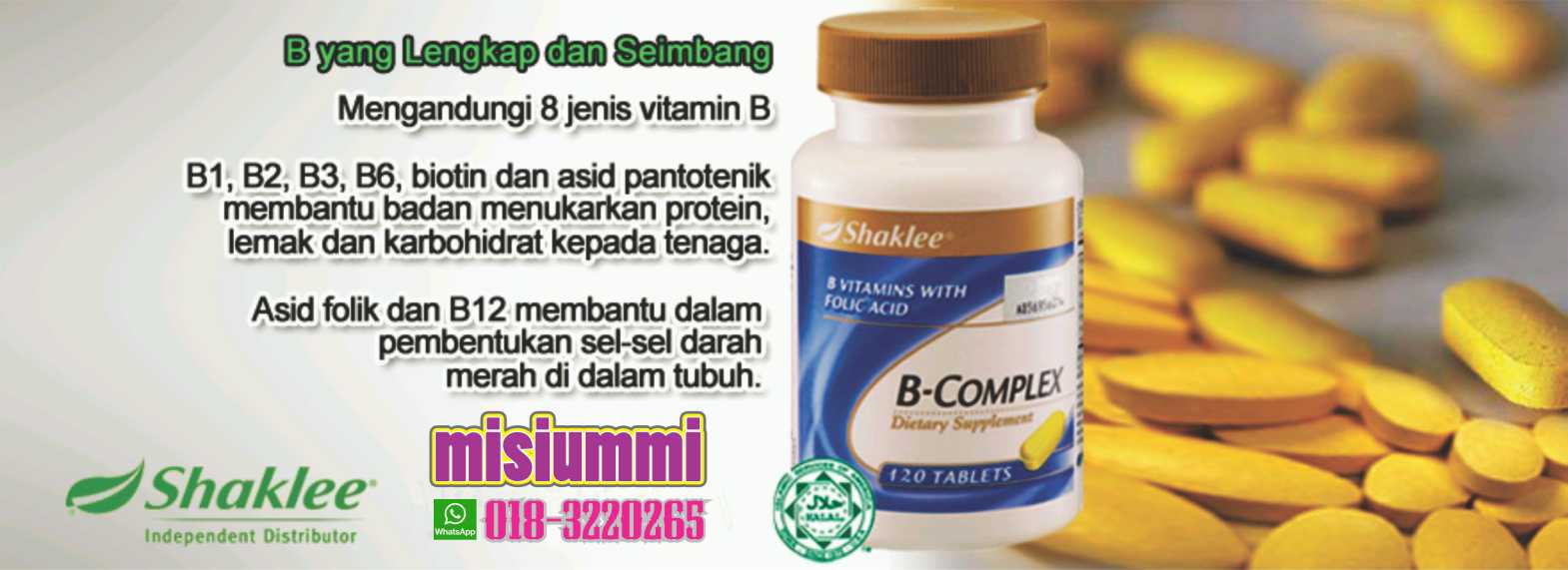Bercuti Bajet Kelebihan Shaklee Vitamin B Complex