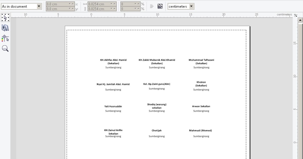 . Cara Ngeprint Label Nama Undanga