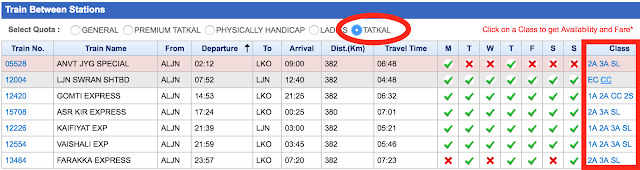 IRCTC Login Tatkal Booking