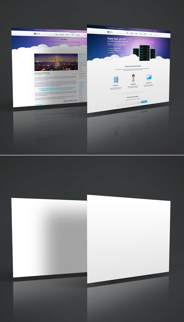 Free 3D Website Display Mockup Mockup terbaru 2017 gratis - Free 3D Website Display Mockup
