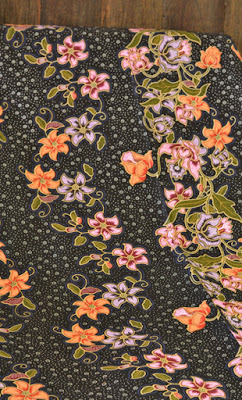 nyonya flower batik fabric
