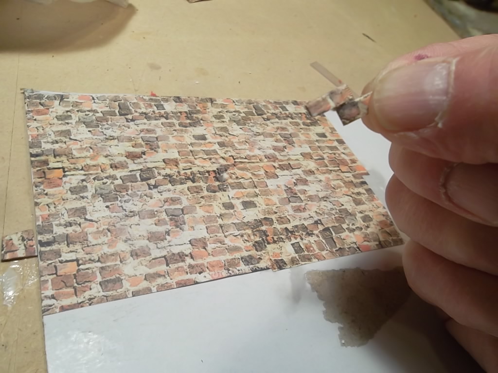 Capt. Richard's Miniature Civil War: Making a brick wall from paper