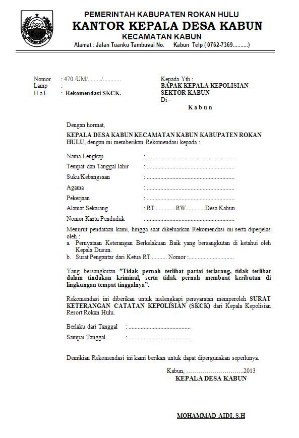 Contoh Surat Pengunduran Diri Dari Ketua Rw  Contoh Surat