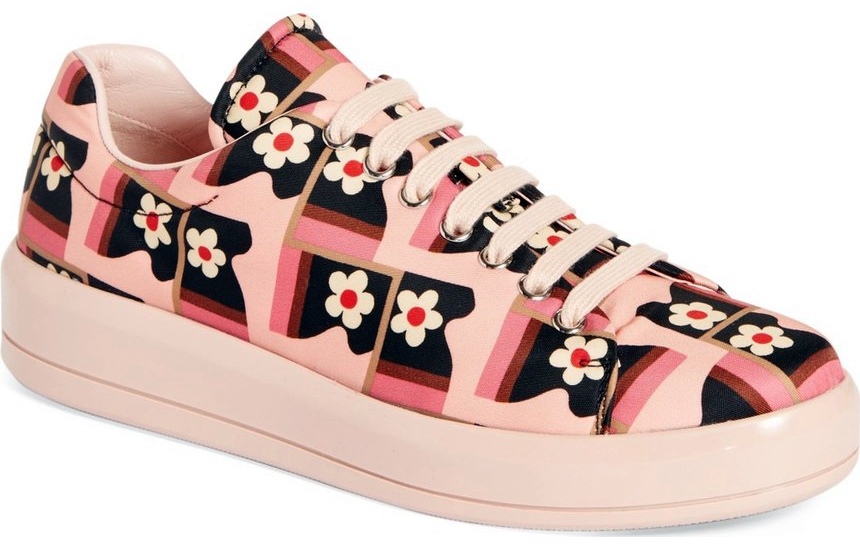 prada floral shoes