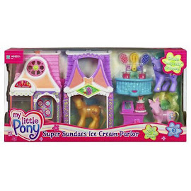 My Little Pony Lickety Split Building Playsets Super Sundae Ice Cream Parlor G3 Pony