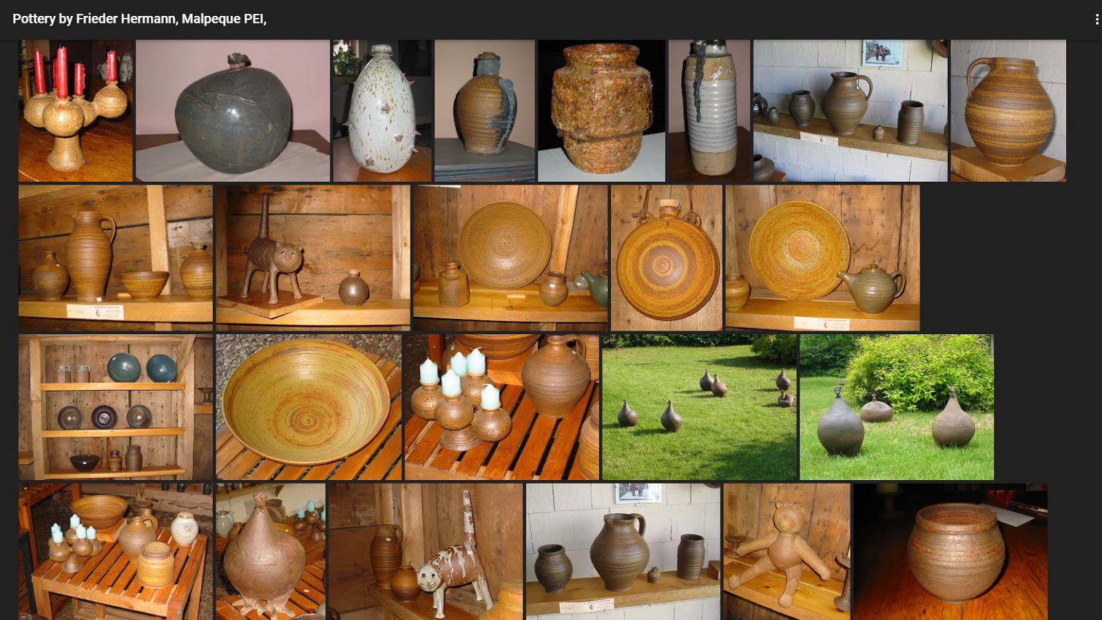 Pottery on Prince Edward Island Pottery Marks of PEI Frieder Hermann