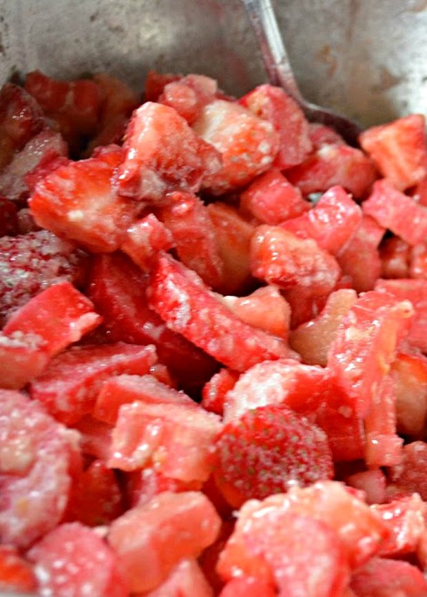 Strawberry Rhubarb Pie Filling Recipe from Serena Bakes Simply From Scratch.