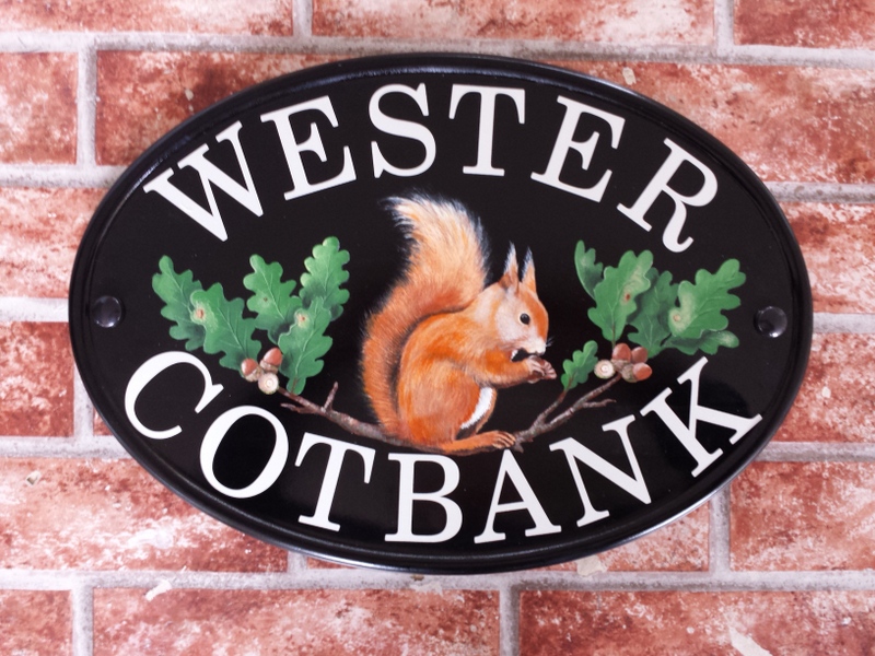 Pictorial House Signs from Yoursigns Ltd Red Squirrel house signs