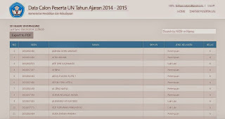 UNTUK LOGIN GUNAKAN USER NAME DAN PASWORD YANG SAMA DENGAN LOGIN VERVAL PD ✔ PENDATAAN UN TAHUN PELAJARAN 2014-2015