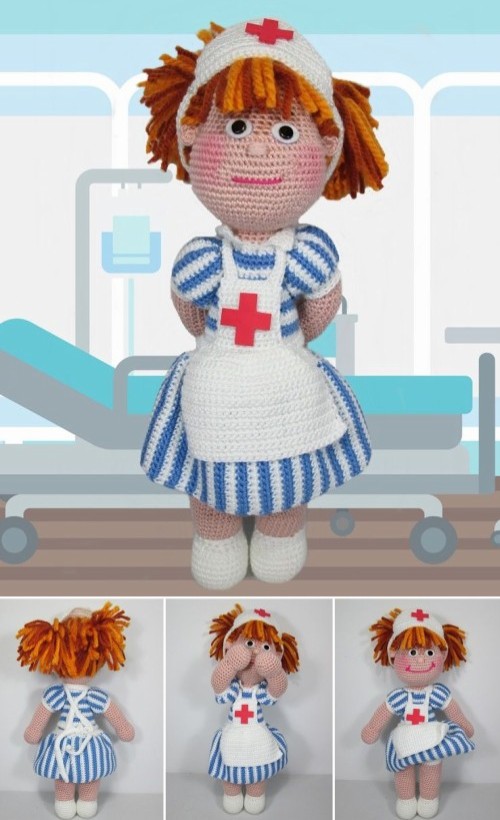 Nurse Doll Amigurumi - Free Pattern 