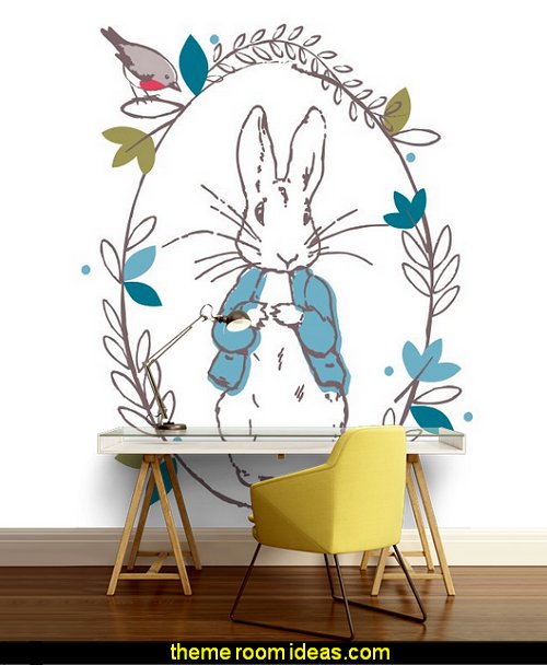 Decorating Theme Bedrooms Maries Manor Peter Rabbit Peter Rabbit Thinking Line Mural