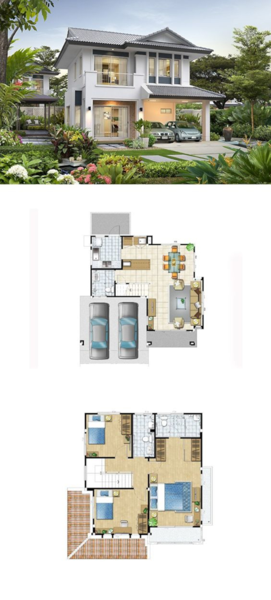 rumah minimalis plus denah