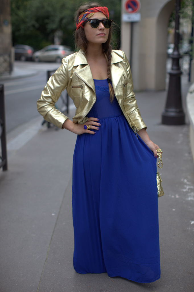 Refugee: Goldie London Blue Maxi Dress